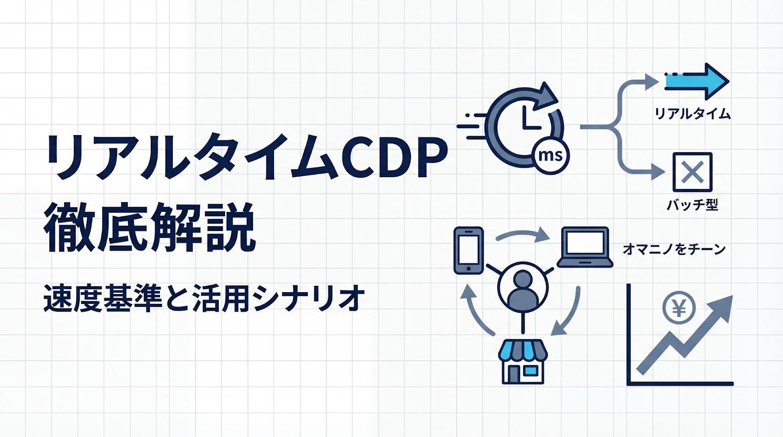 Real-time CDPとは？処理速度の基準からバッチ型との違い、活用シナリオまで解説