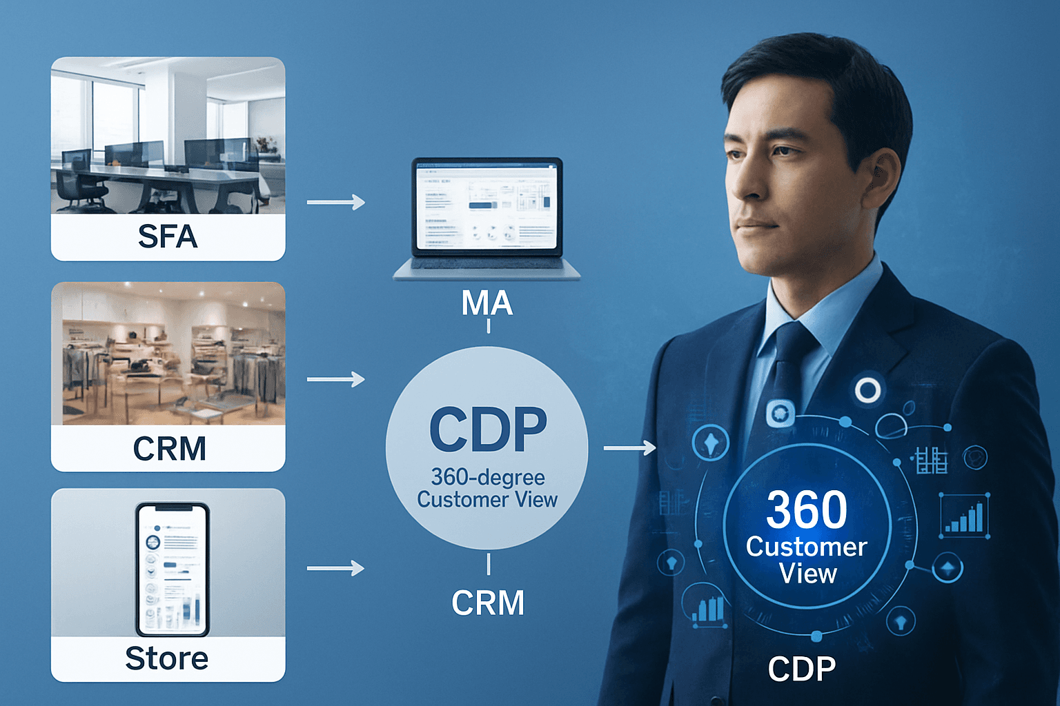 顧客データ統合で営業成果を最大化|CDP・DWHの違いと選定法