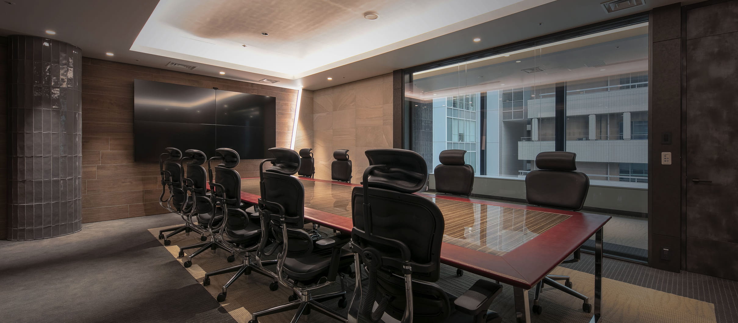 A conference room