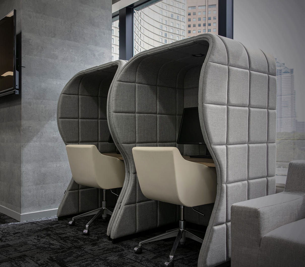 The booths