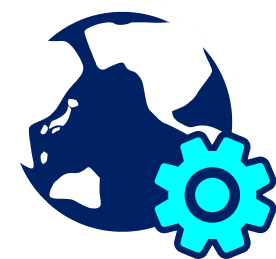 グローバルな支援のアイコン